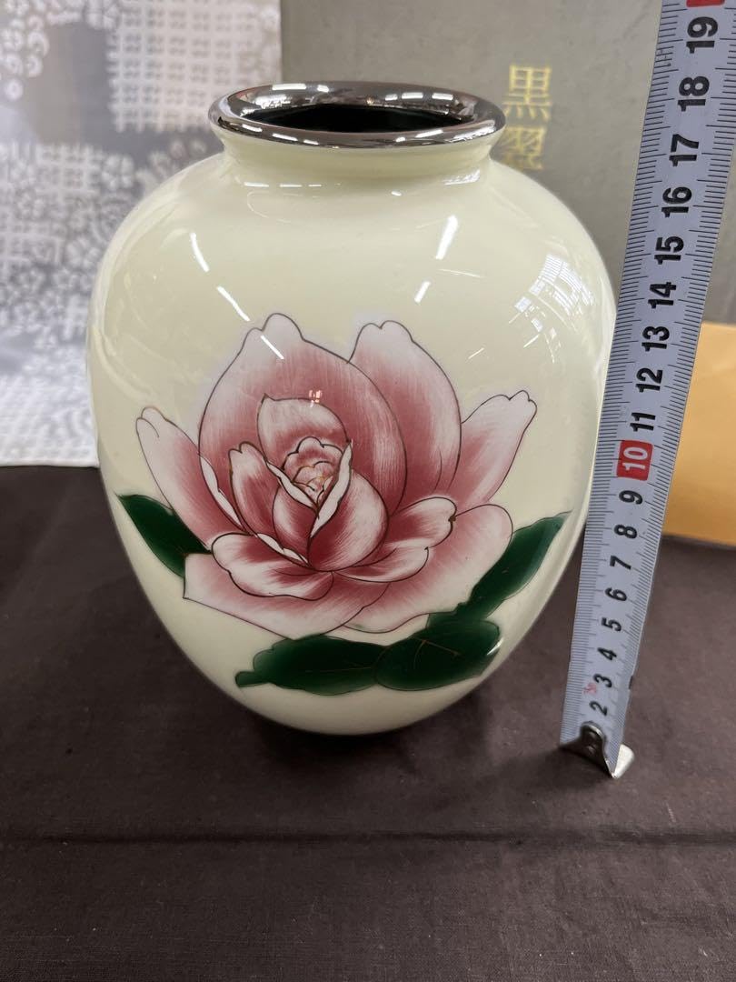 No.3714 七宝青貝螺鈿薔薇文の花瓶 No.3714 七宝青貝螺鈿薔薇文の花瓶 【公式通販】